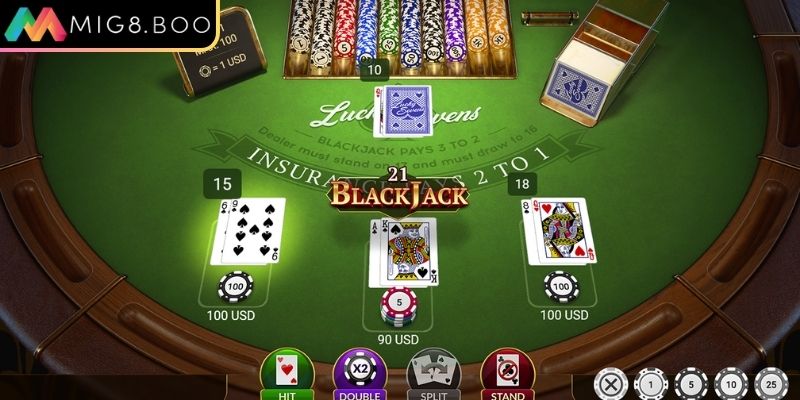 Blackjack Online MIG8 – Trải Nghiệm Xì Dách Đỉnh Cao 2 Hướng dẫn luật chơi cho newbie