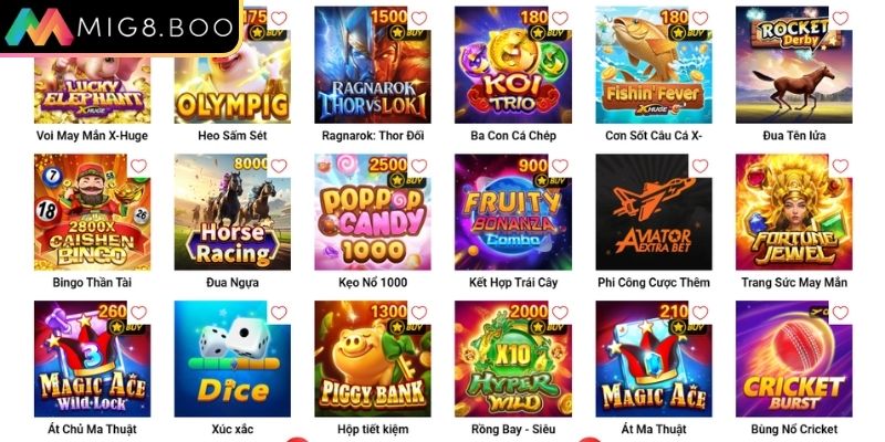 Nổ Hũ JDB MIG8 – Săn Hũ Khủng Mỗi Ngày Tại Thiên Đường Slot 3 Đa dạng các tựa game khác