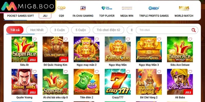 Nổ Hũ Jili MIG8 – Sảnh Quay Hũ Đỉnh Cao, Phần Thưởng Khủng 1 Tổng quan về nổ hũ Jili