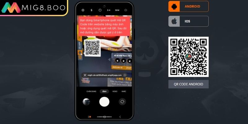 Tải App MIG8 – Trải Nghiệm Cá Cược Mượt Mà Và An Toàn 2 Tải App dành cho Android